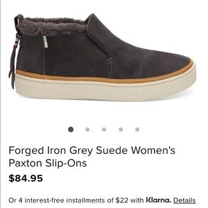 Toms suede Paxton slip-one